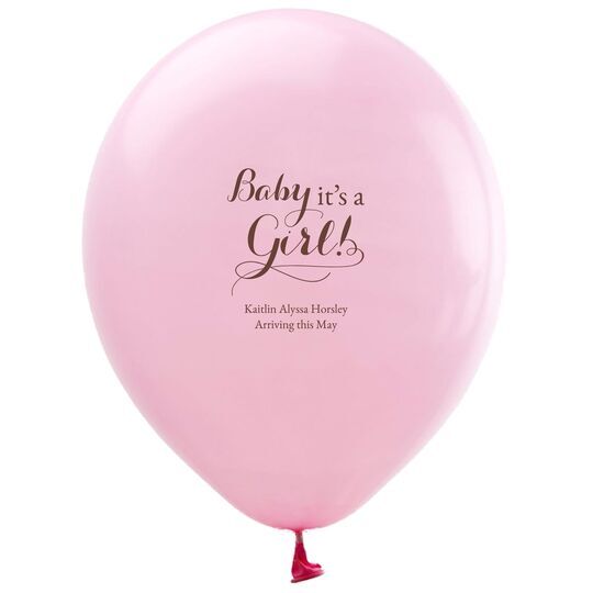 It's A Girl Latex Balloons